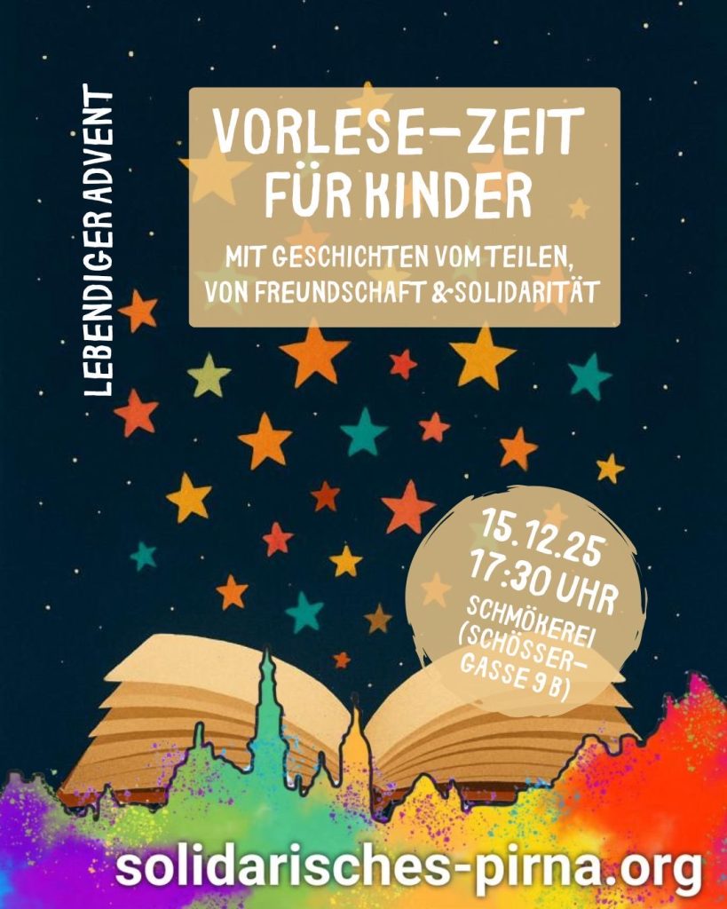 15.12.2025 17:30 Uhr Vorlesezeit für Kinder Schössergasse 9b Pirna
